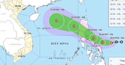 Áp thấp nhiệt đới trên Biển Đông sắp thành bão