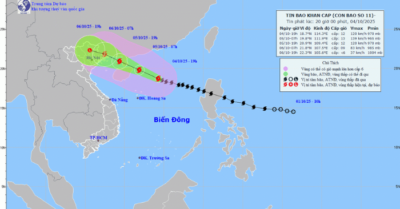 Bão số 11 Matmo đạt cấp rất mạnh, nguy cơ cao