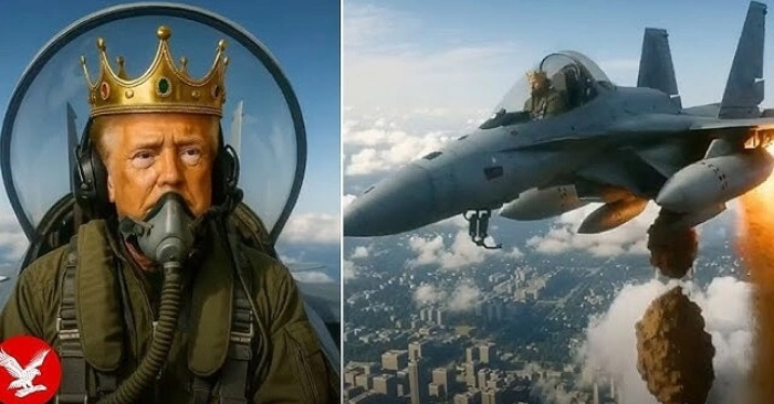 Ông Donald Trump gây tranh cãi vì video AI mô tả lái tiêm kích và giội chất lỏng vào người biểu tình