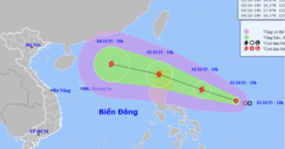Áp thấp nhiệt đới hình thành bão mới trên Biển Đông, khả năng cao đổ bộ đất liền Việt Nam đầu tháng 10