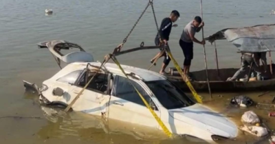 Xe Mercedes GLC ở Thái Nguyên được tìm thấy dưới sông sau 2 tuần “lạc trôi”