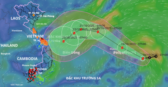 Miền Trung ứng phó mưa lớn do hoàn lưu bão Fengshen