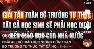 Bác bỏ tin đồn giải tán các trường học tư thục, đề nghị xử lý người đăng tải