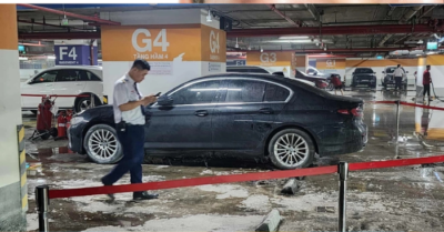 Cháy trong hầm trung tâm thương mại Takashimaya – Nhân viên nhanh trí dập lửa kịp thời