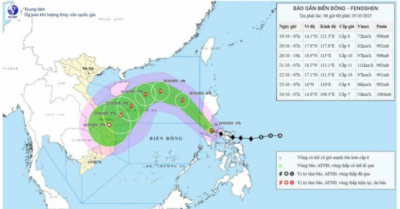 Bão Fengshen sắp vào Biển Đông, dự báo mạnh lên cấp 11, giật cấp 13