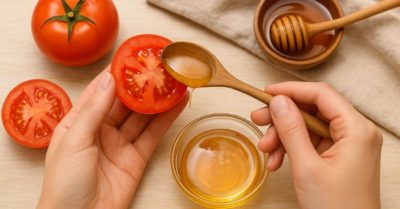 Làm đẹp bằng cà chua và mật ong