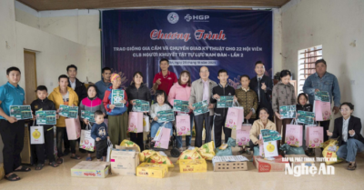 Hoàng Gia Phát trao sinh kế, tiếp sức người khuyết tật Nam Đàn vươn lên làm chủ cuộc sống