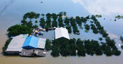 Lũ trên sông Cầu tại Hà Nội và Bắc Ninh đang lên, nguy cơ ngập lụt kéo dài