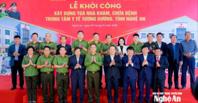 Khởi công xây dựng tòa nhà khám, chữa bệnh tại Trung tâm Y tế Tương Dương