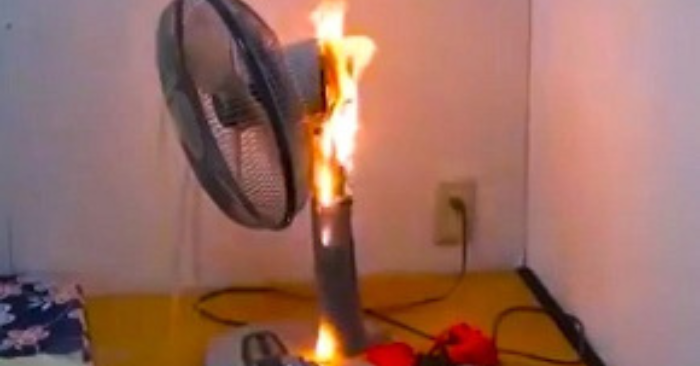 Nguy cơ cháy nổ từ quạt tích điện