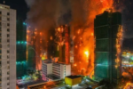 Chung cư Hong Kong chìm trong biển lửa