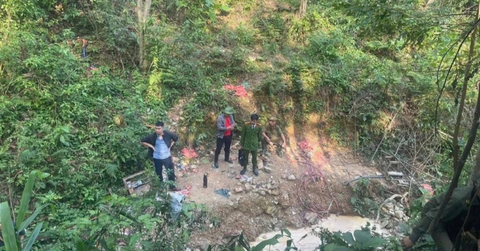 Hà Tĩnh xử lý điểm khai thác vàng trái phép tại đồi Moòng Coòng