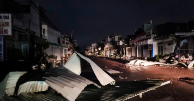Bão Kalmaegi tốc mái hàng loạt nhà ở Gia Lai – Đăk Lăk tối 6/11