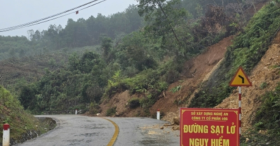 Quốc lộ 48D: Thảm họa sạt lở sau bão số 10