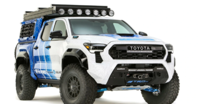 Toyota ra mắt xe bán tải chạy hydro, chỉ thải ra nước có thể dùng để tắm