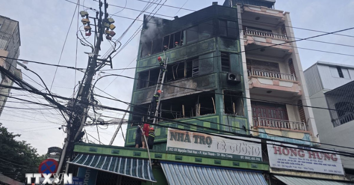 cháy khu nhà trọ