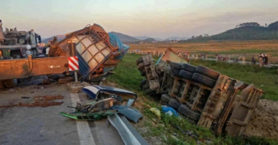 Tai nạn liên hoàn trên cao tốc Nghi Sơn – Diễn Châu gây ùn tắc hơn 3 giờ