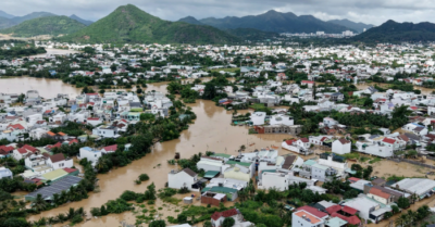 Nha Trang chìm trong biển nước nhìn từ trên cao