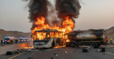 Tai nạn thảm khốc ở Ả Rập Xê Út: 45 người hành hương thiệt mạng gần thánh địa Medina