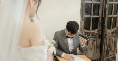 Chú rể Hà Nội thi IELTS