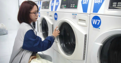 Trạm giặt sấy ‘siêu rẻ’ trong ký túc xá Xây dựng