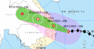 Bão số 13 Kalmaegi giật cấp 17, tâm bão cách Quy Nhơn 270 km