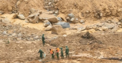 Sạt lở núi ở Đà Nẵng Hiện trường liên tiếp phát nổ, 3 người mất tích chưa tìm thấy