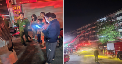 5 người được giải cứu khỏi ngôi nhà bốc cháy lúc rạng sáng ở Hà Nội