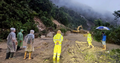 Quốc lộ 27C sạt lở nghiêm trọng, Lâm Đồng công bố tình huống thiên tai khẩn cấp