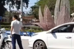Đi ô tô ngược chiều vòng xoay, còn dừng lại cãi vã, tài xế bị phạt 19 triệu đồng