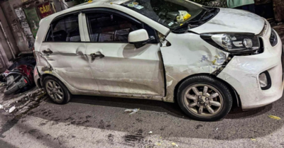 Truy tìm tài xế ô tô tông trúng hàng loạt phương tiện rồi bỏ chạy