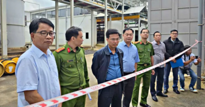 Phó Chủ tịch tỉnh Lâm Đồng kiểm tra hiện trường vụ nổ bồn chứa axít khiến 2 công nhân tử vong