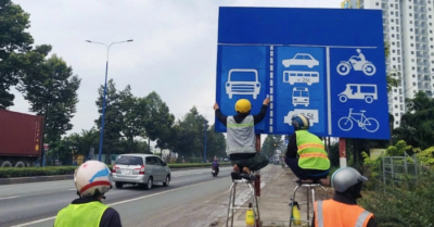 TPHCM thay biển phân làn, tách xe máy xa container để giảm tai nạn