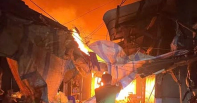 Chợ ở Gia Lai bốc cháy trong đêm, 86 ki-ốt bị thiêu rụi