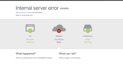 Cloudflare: Nhiều trang báo điện tử và website Việt Nam ‘sập’ nhiều giờ