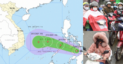 Không khí lạnh tăng cường khiến Hà Nội rét sâu 12°C, miền Trung mưa lớn