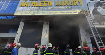 Cháy tại thẩm mỹ viện ở trung tâm TPHCM