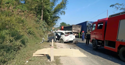 Tai nạn giao thông: Xe hơi lấn làn tông trực diện xe đầu kéo khiến 4 người tử vong