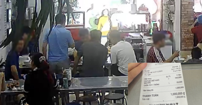 Nhóm khách quên trả tiền phở ở TP.HCM gây xôn xao