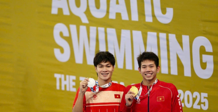 Ánh Viên chúc mừng em trai giành HC vàng SEA Games