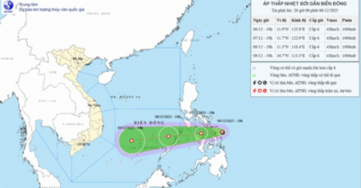 Biển Đông chuẩn bị đón áp thấp nhiệt đới gây gió mạnh và sóng lớn