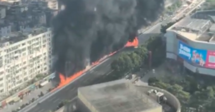 Bốc cháy ở Quảng Châu