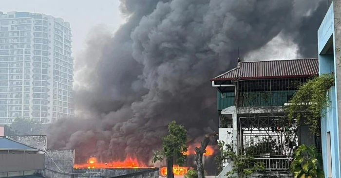 Cháy lớn Nhà máy Bia Hà Nội đã được khống chế