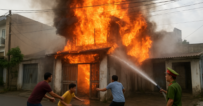 Một người tử vong trong vụ cháy nhà ở phường Hiệp Bình, TP Hồ Chí Minh