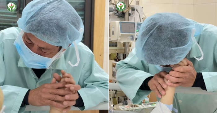 Khoảnh khắc người đàn ông nói lời tạm biệt vợ