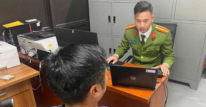 Công an Tiên Hưng xử lý người đàn ông đăng thông tin sai sự thật trên Facebook