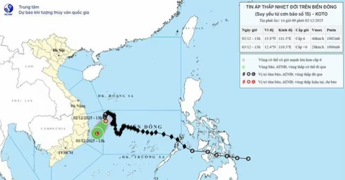 Hoàn lưu áp thấp bất ổn, trận mưa vượt 300mm đe dọa xé toạc phòng tuyến an toàn của miền Trung