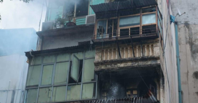 Vụ cháy trên phố Hàng Mã (Hà Nội), một người bị thương