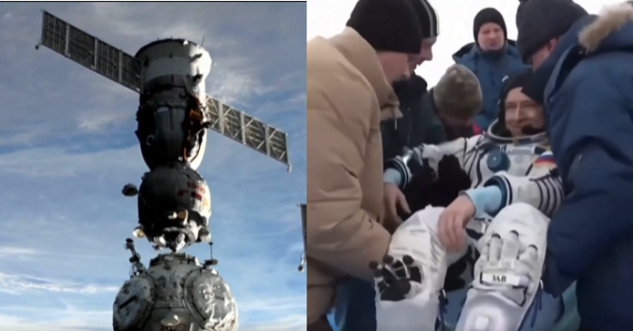 Tàu vũ trụ Soyuz MS-27 hạ cánh xuống thảo nguyên Kazakhstan phủ tuyết, đưa ba phi hành gia Mỹ và Nga trở về an toàn sau 8 tháng làm việc trên ISS