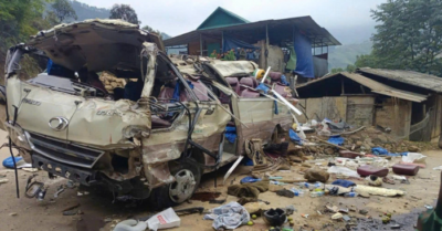 Lật xe chở đoàn thiện nguyện ở Lào Cai: Xe khách mất phanh khi xuống dốc lớn